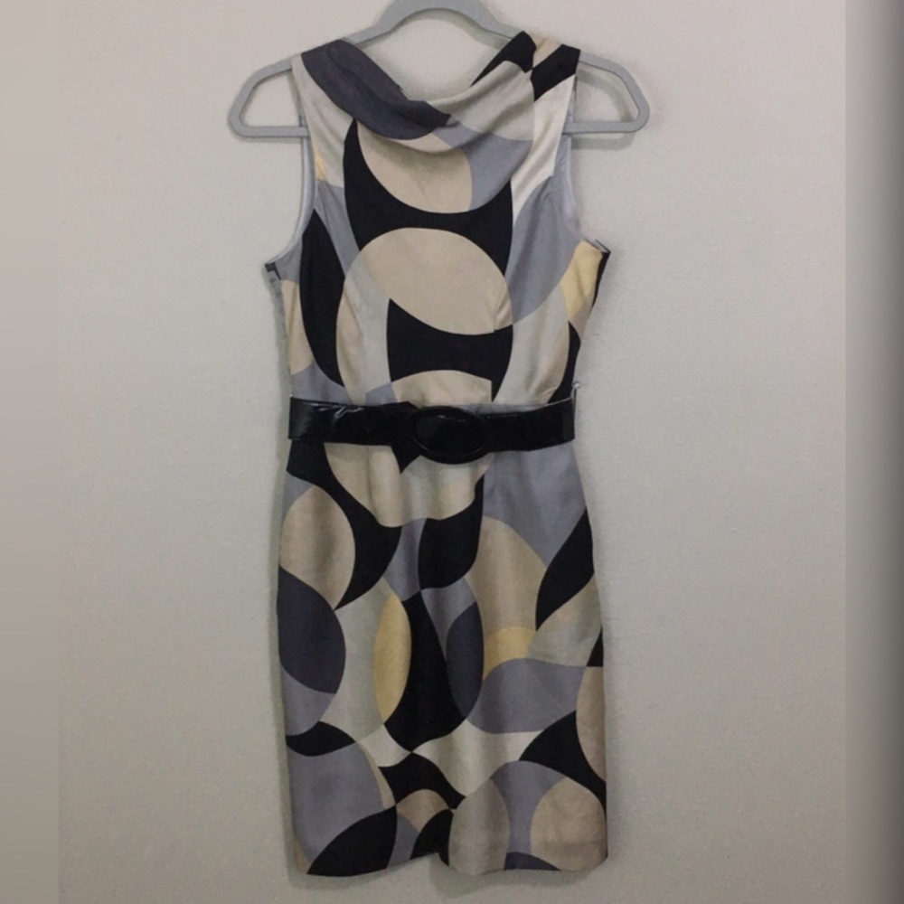 Ellen Tracy Abstract Art Dress